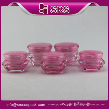 SRS cosmetic packaging plastic container ,free samples and hot sale ,high quality acrylic jar